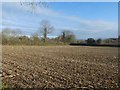 Ploughed field on Stoke Hill