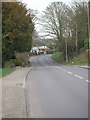 Looking along A1075 leaving Watton