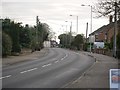 View along A1075 towards Watton