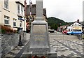 Llangollen War Memorial: Left side view