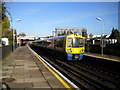 Train arriving at North Wembley railway station