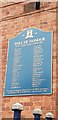 Roll of Honour at former Hardy & Hanson brewery