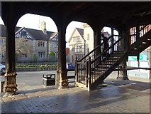 SO7137 : Underneath Ledbury's Market Hall by Philip Halling
