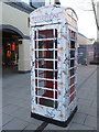 A designer phone box at Cheshire Oaks Outlet Village