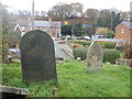 SJ3053 : Old gravestones at Caersalem burial ground by Eirian Evans