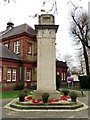 The war memorial by the library