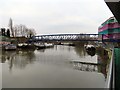 Footbridge to Lots Ait over the Thames