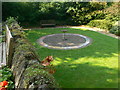 Birdbath with mosaic