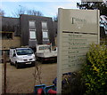 Tannery Yard businesses nameboard, Burford