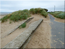 NS3229 : Coastal path at Troon by Thomas Nugent