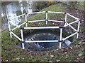 SP3098 : Coventry Canal - circular overflow weir by Chris Allen