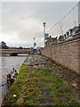NH6645 : Flood defence wall Huntly Street by valenta