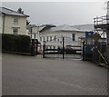 SO2801 : Entrance gates to St Alban's RC High School, Pontypool by Jaggery