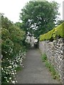 Lane leading down from Aberarth Mill to the village