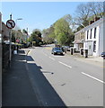 No Left Turn sign, Henfaes Road, Tonna