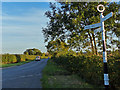 Signpost along Kinoulton Lane