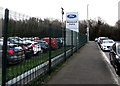 ST3485 : Newport Ford perimeter fence, Leeway Industrial Estate, Newport by Jaggery