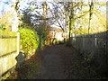 Footpath around Rigby Hall School playing fields, Aston Fields (2)