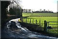 Track and footpath at Grange Farm