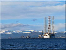 NH7867 : Exploration Rigs in the Cromarty Firth by Julian Paren
