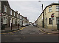 ST1586 : West along Windsor Street, Caerphilly by Jaggery