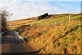 Minor road heading west from West Kincraigie