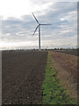 TM0206 : Wind Turbine on Bradwell Marshes, Bradwell-on-sea by Roger Jones