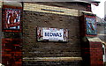 Bilingual school name sign, Bedwas