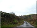 The road to Oare and the valley of Oare Water