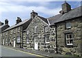 A group of four houses opposite Criccieth Castle 