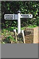 Old Direction Sign - Signpost by Peartree Hill, Burwash Parish