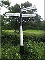 Old Direction Sign - Signpost by the B5358, Bonis Hall Lane, Prestbury Parish