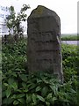 Old Milestone by the former A928, Balmuir Wood, Tealing Parish