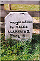 Old Milestone by the A548, Glan Vyrnwy, Llangyniew Parish