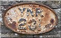 Old Bridge Marker by the B6270, on Grinton Bridge, Grinton Parish