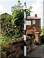 Old Direction Sign - Signpost by Irby Road, Irby