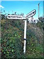 Old Direction Sign - Signpost, east of Tregassick