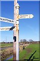 Old Direction Sign - Signpost, Upper Godney