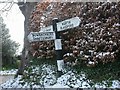 Old Direction Sign - Signpost by Bury Lane, Broad Chalke