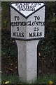 Old Milepost by the B4224, Hampton Bishop