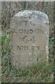 TL1972 : Old Milestone by the A1, Great North Road by MW Hallett