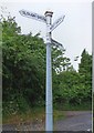 Old Direction Sign - Signpost by Higher West Hatch Lane, near Haddons Farm