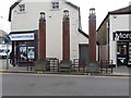 Three brick columns on the south side of St Fagans Street, Caerphilly