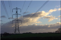 SD4953 : Power lines at Whams Lane by Robert Eva