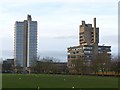 SK5903 : Leicester University, Attenborough Tower and Charles Wilson Building by Alan Murray-Rust