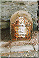 Old Milestone by the B4385, Princes Street, Montgomery, Powys