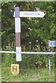 Old Direction Sign - Signpost by Elston Lane, Maddington