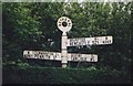 NY4654 : Old Direction Sign - Signpost by the B6263, Steele's Bank, Wetheral by Milestone Society