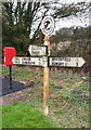 SU3625 : Old Direction Sign - Signpost by Lower Street, Braishfield Parish by Milestone Society