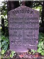 Old Boundary Marker by the A58, Wigan Road, Hindley Parish